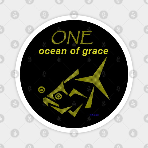 One Ocean of Grace, Ocean Love Magnet by The Witness